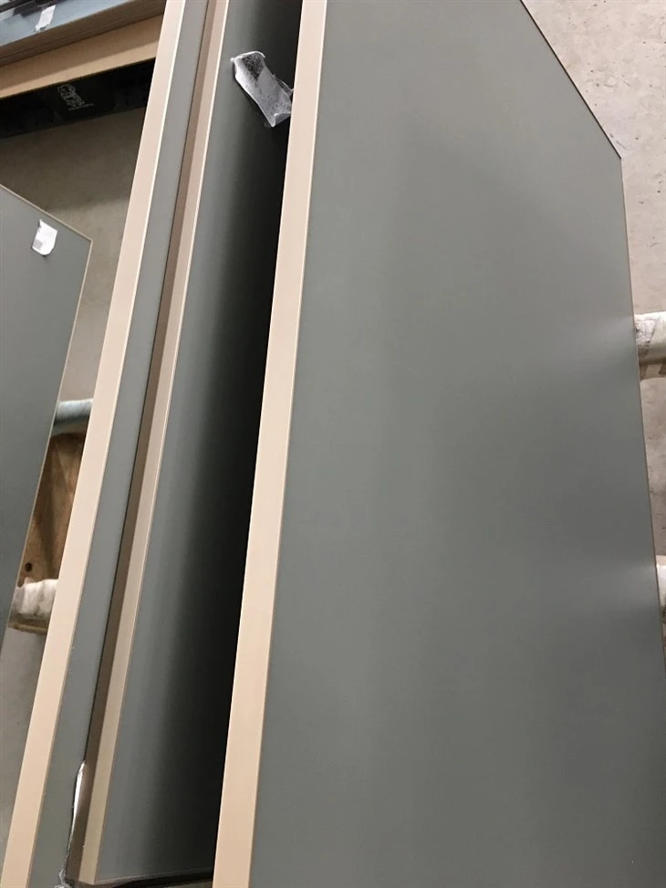 Aluminium Frame 4mm Custom Decorative Glass Cabinet Door  (2)